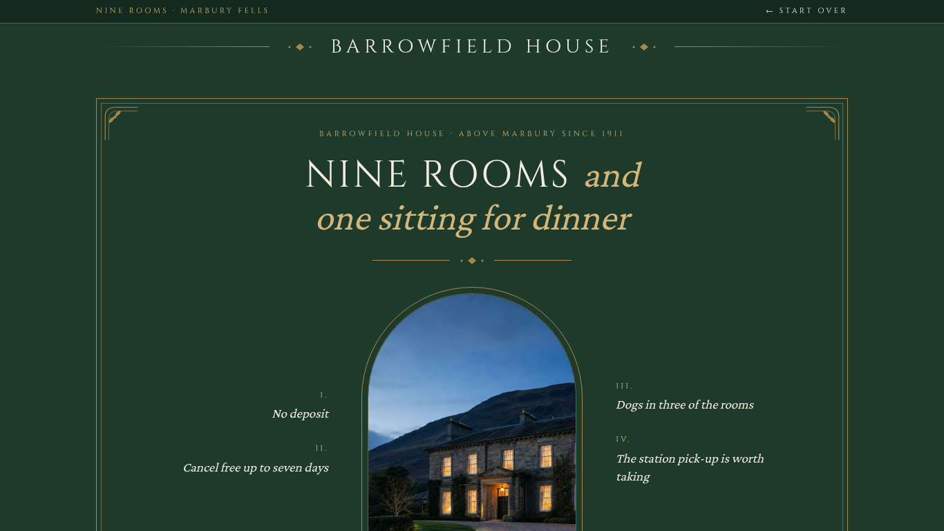 Hotel & guest house booking form template preview